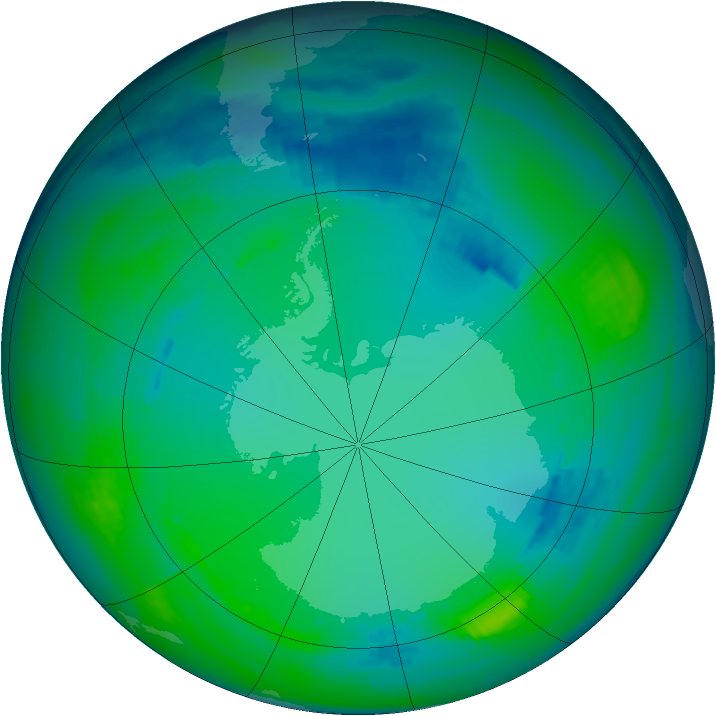 Ozone Map 1985-07-25